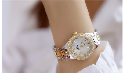 High-end linked watch full diamond female watch