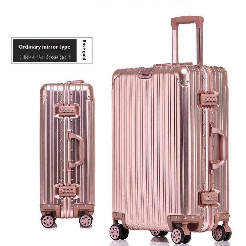 Aluminum Magnesium Luggage Password Trolley Case