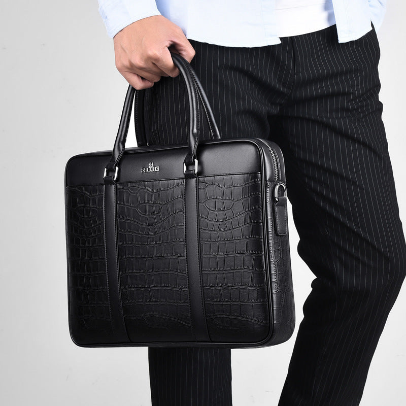 Men's Horizontal Business Handbag Large Capacity