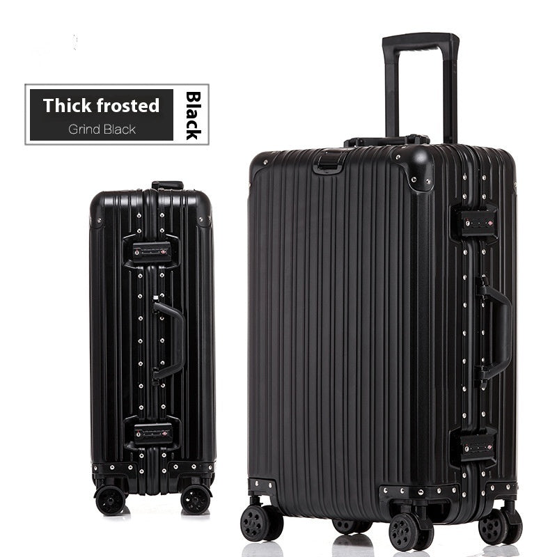 Aluminum Magnesium Luggage Password Trolley Case