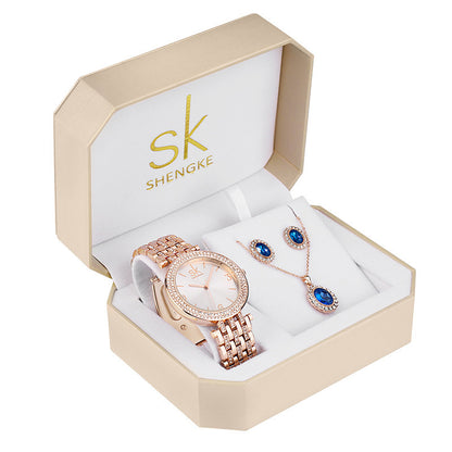 Watch Set Three-piece Rose Gold Watch