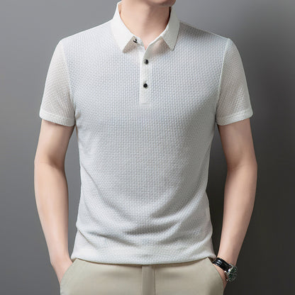 Summer New Casual Men's Short-sleeved Polo Shirt