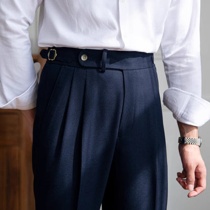 British Men Business Casual Pants