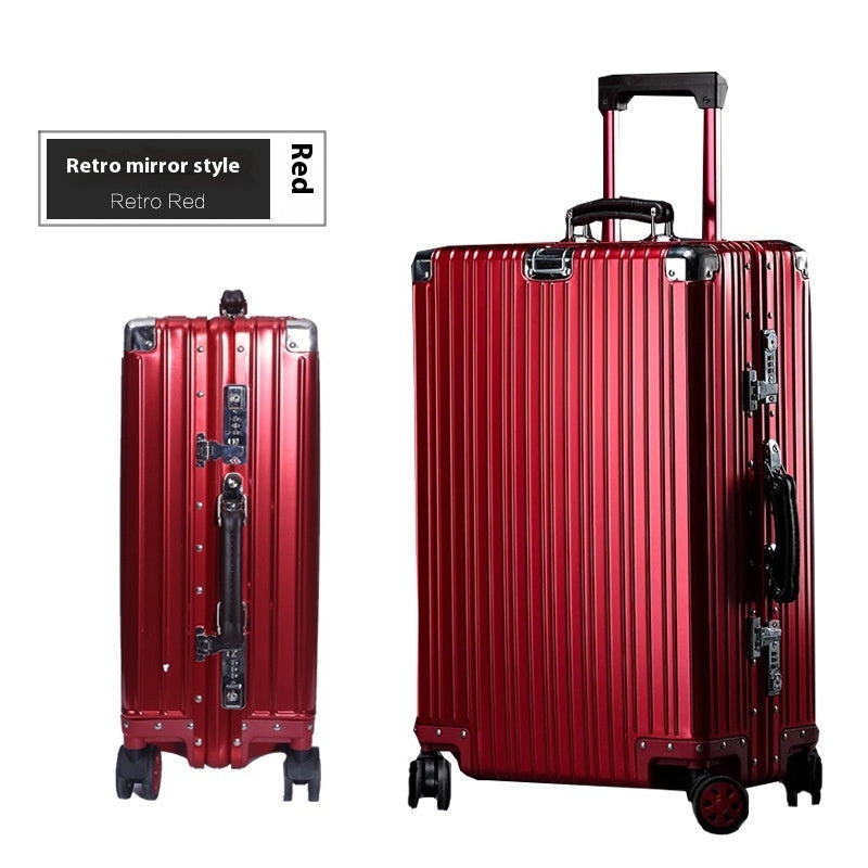 Aluminum Magnesium Luggage Password Trolley Case