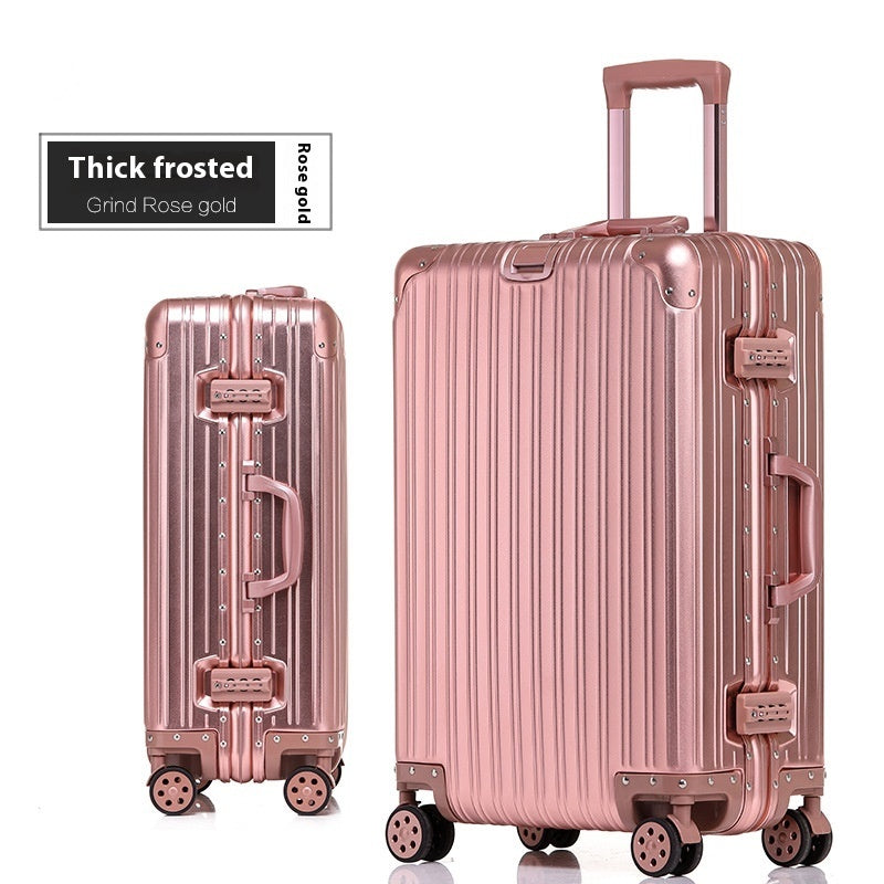 Aluminum Magnesium Luggage Password Trolley Case