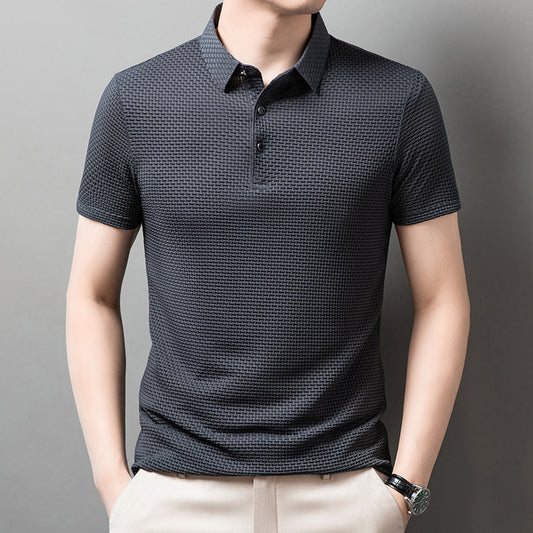 Summer New Casual Men's Short-sleeved Polo Shirt