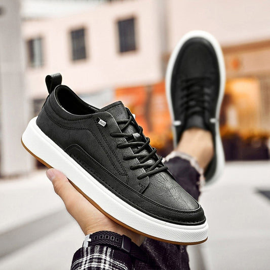 Men's Casual Simple Leather Sneakers