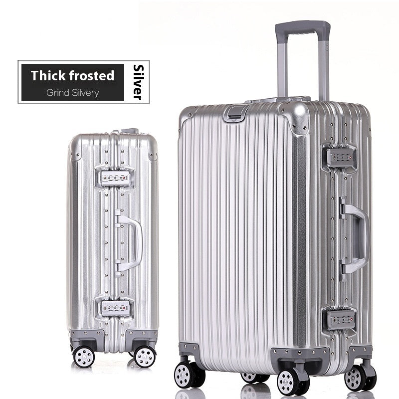 Aluminum Magnesium Luggage Password Trolley Case