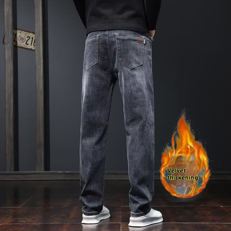 Jeans Loose Straight Casual Long Pants Men