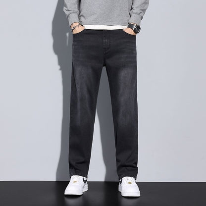 Jeans Loose Straight Casual Long Pants Men