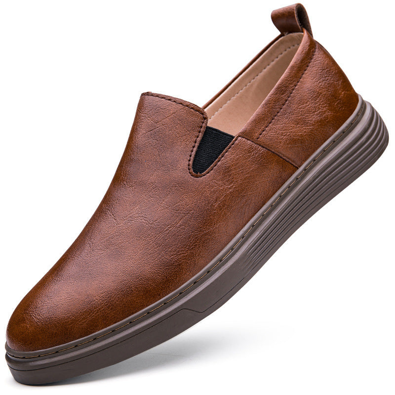 Men's Slip-on Slip-on Soft Bottom Hand-stitched Breathable Board Shoes