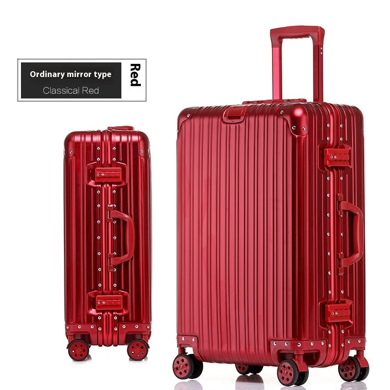 Aluminum Magnesium Luggage Password Trolley Case