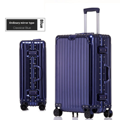 Aluminum Magnesium Luggage Password Trolley Case