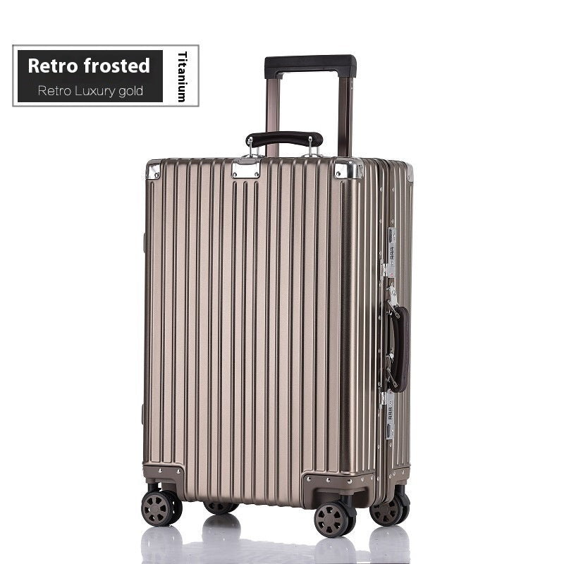 Aluminum Magnesium Luggage Password Trolley Case