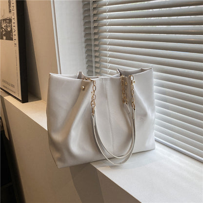 Soft Surface High Quality Bag Chain Shoulder Bag Large Capacity Totes