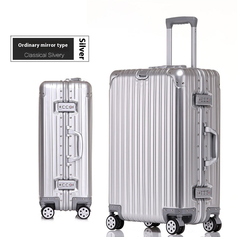 Aluminum Magnesium Luggage Password Trolley Case