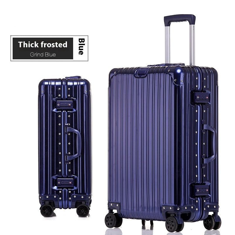 Aluminum Magnesium Luggage Password Trolley Case