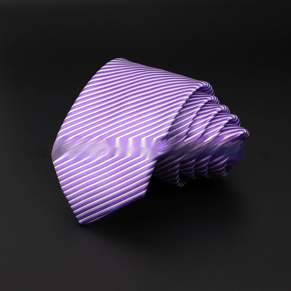 Men's Striped British Gentleman Polyester Fiber Tie