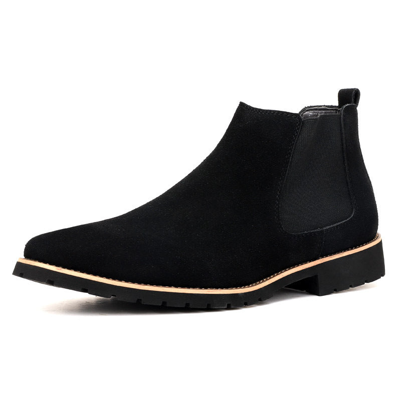 High-top Sleeve Suede Leather Surface Plus Size Casual Boots Fashion All-matching