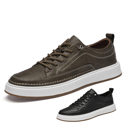 Men's Casual Simple Leather Sneakers