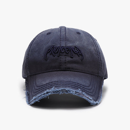 Letter Three-dimensional Embroidery Soft Top Burr Men's Baseball Cap