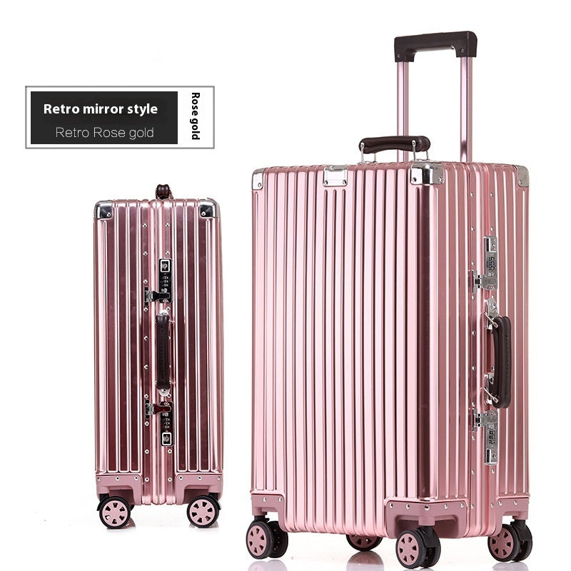 Aluminum Magnesium Luggage Password Trolley Case