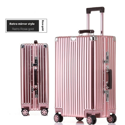 Aluminum Magnesium Luggage Password Trolley Case