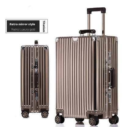 Aluminum Magnesium Luggage Password Trolley Case