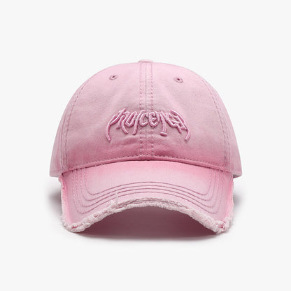 Letter Three-dimensional Embroidery Soft Top Burr Men's Baseball Cap