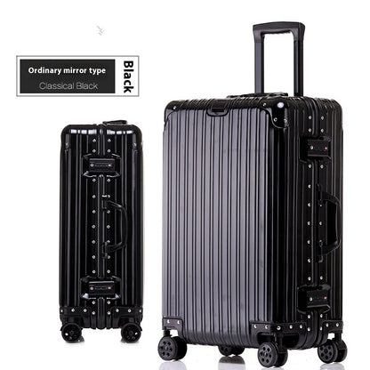 Aluminum Magnesium Luggage Password Trolley Case