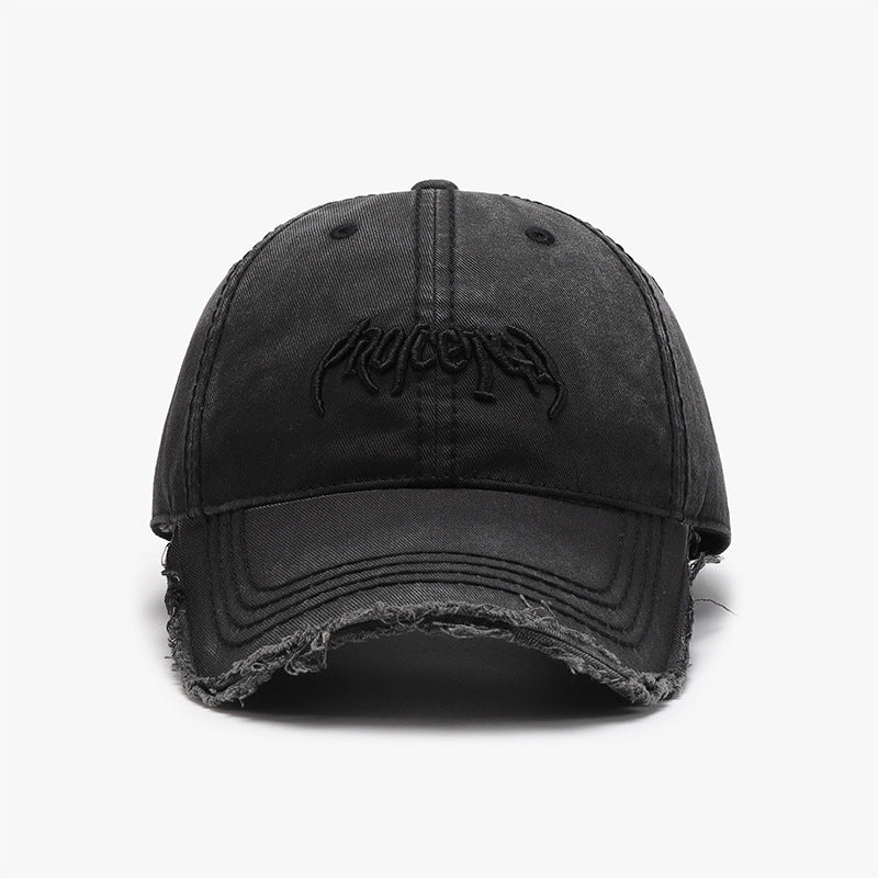 Letter Three-dimensional Embroidery Soft Top Burr Men's Baseball Cap