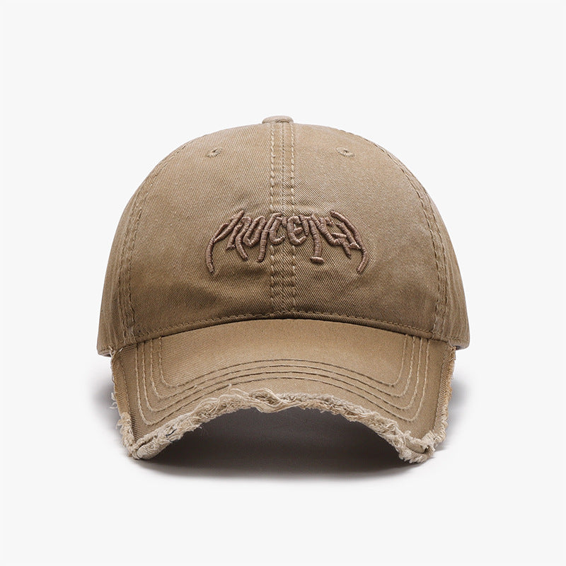 Letter Three-dimensional Embroidery Soft Top Burr Men's Baseball Cap