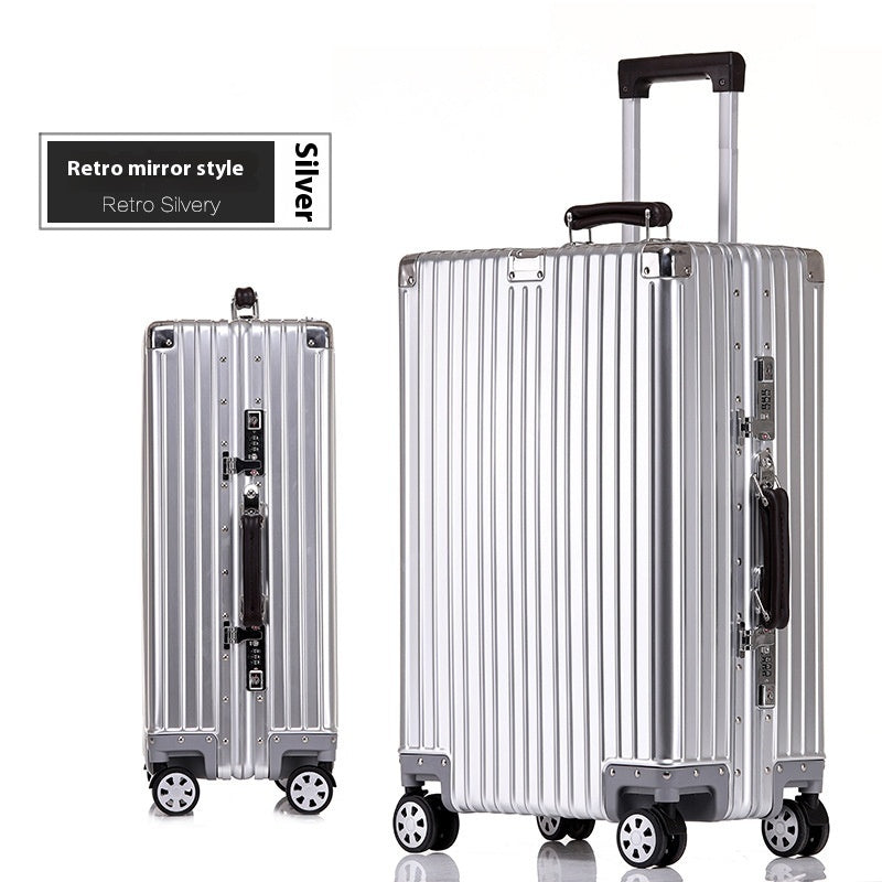 Aluminum Magnesium Luggage Password Trolley Case