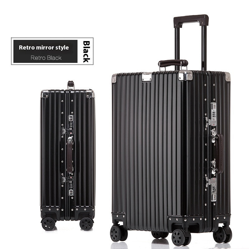 Aluminum Magnesium Luggage Password Trolley Case