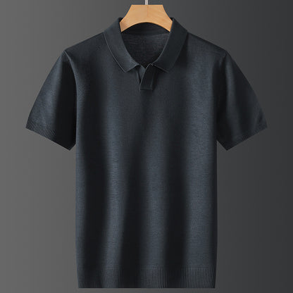 Fall Men Short-sleeved Trendy Polo Shirt