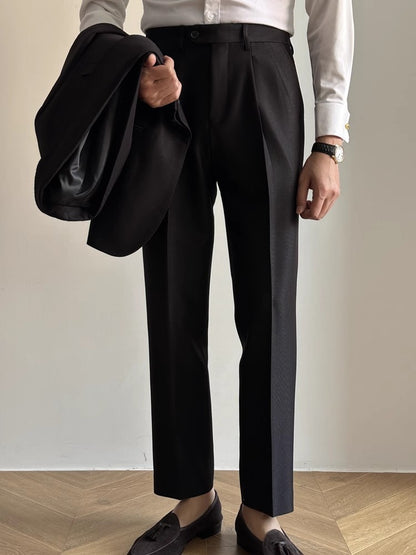 Spring Italian Casual Suit Pants Men's Autumn