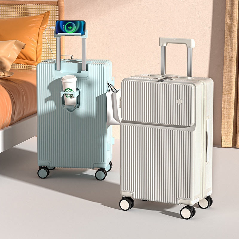 Front Half-opening Multifunctional Luggage