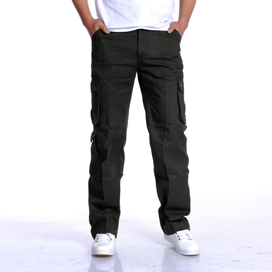 Men's Casual Sports Multi-pocket Loose Long Pants