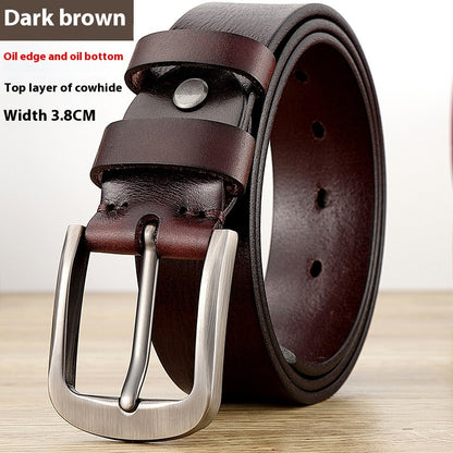 First Layer Cow Leather Belt Men